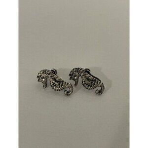 Women's‎ Vintage Clip On Seahorses Earrings